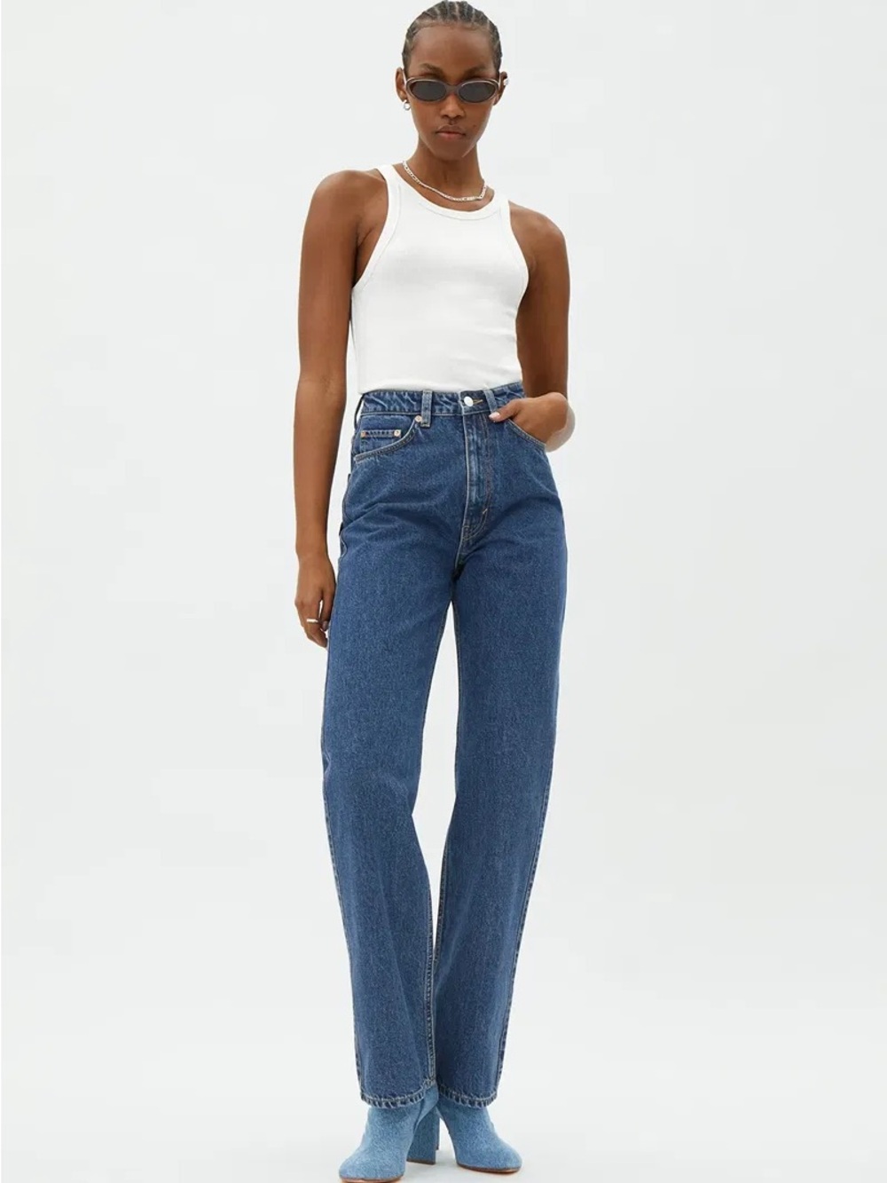 Weekday Rowe Jean High Rise Straight Leg